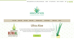 Desktop Screenshot of miracleofaloe.com